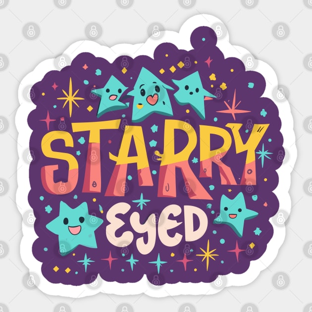 Starry Eyed Sticker by nefuku